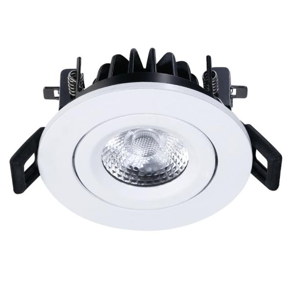 Smart Spring Adjustable 600 Lumen Dimmable LED Downlights COB Chip