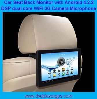 Cheap New Android 4.2.2 10.1" back seat car monitor with Wifi,3G Function,FM transmitter for sale