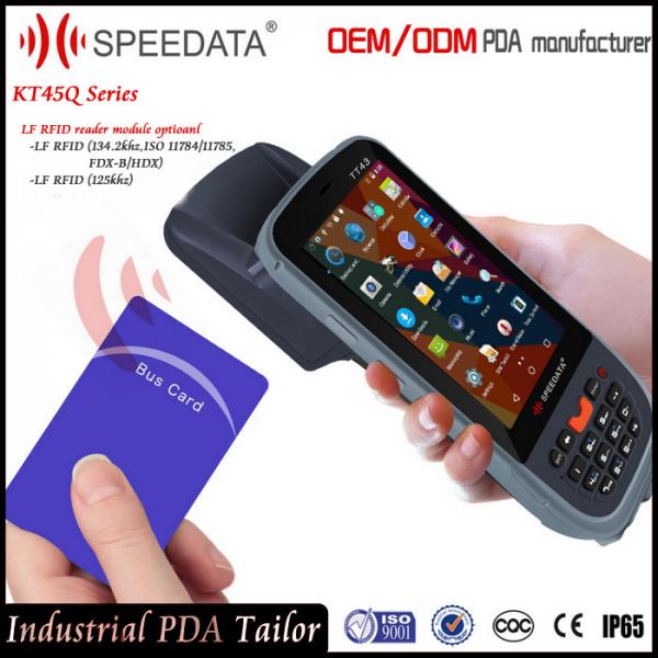 Cheap Hand held LF RFID Reader Writer with 125Khz Modules and Symbol Barcode Scanner for sale