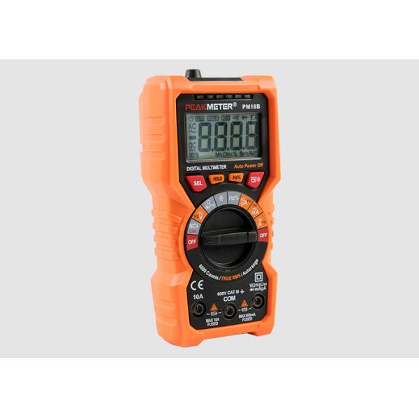 Torch Lamp Handheld Digital Multimeter 6000 Counts LCD Display With T-RMS Workshop Dmm