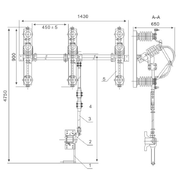 RH-B - 33KV  Series High Voltage Isolating Switch  11-33KV switches disconnector