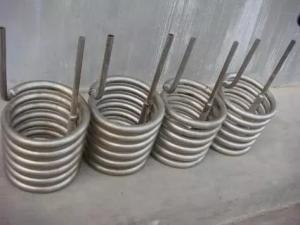 Quality Bespoke Titanium Chiller Coil Tubing Pure Ti Gr2 Seamless Welded For Tubular Heat Exchanger wholesale