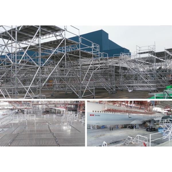 Customized Aluminum Mobile Scaffold Tower Lightweight For Aviation Industry