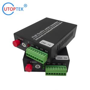 Quality 1/2/4/8/16CH Contact closure to Fiber Converter SC/FC/ST connector optional Fiber media Converter for infrared alarm system using wholesale