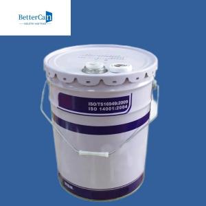 China Anti Rust Metal Paint Bucket 15L 20L White Bucket With Lid on sale