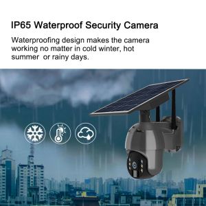 4MP WiFI Solar Security Camera IP65 Weatherproof Phone APP Control