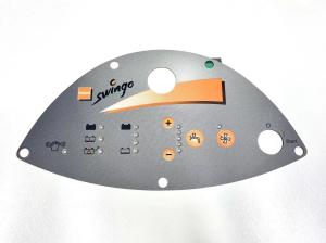 Gradient Dot Printing Control Panel Graphic Overlays With LED And Pillow Embossed