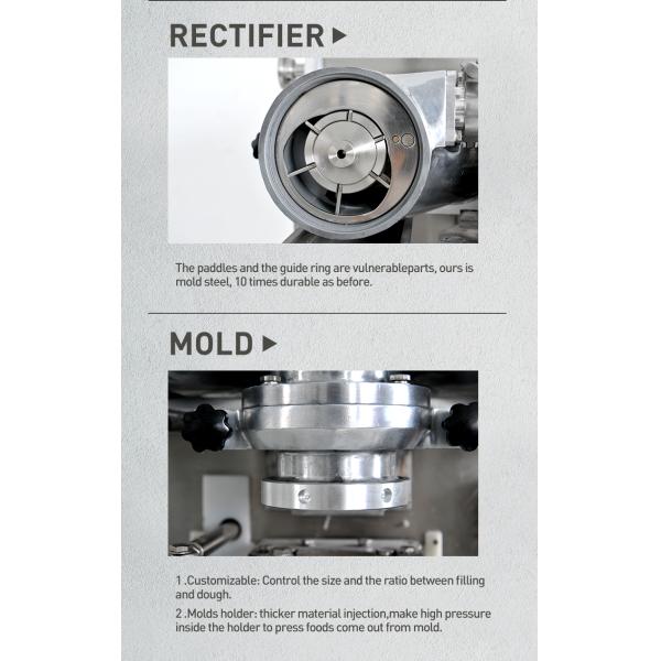 Restaurant 3600pcs/H Baozi Making Machine Stuffed Bun Maker Equipment