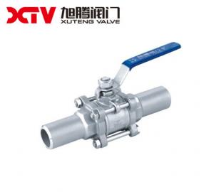 Quality Welding Connection Form 3-PCS Floating Ball Valve Q61F Structure wholesale