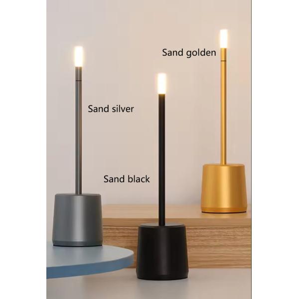 2700k Warm Light Metal LED Table Lamp 0.64W Charging Touch Dimmer Bedside Lamp