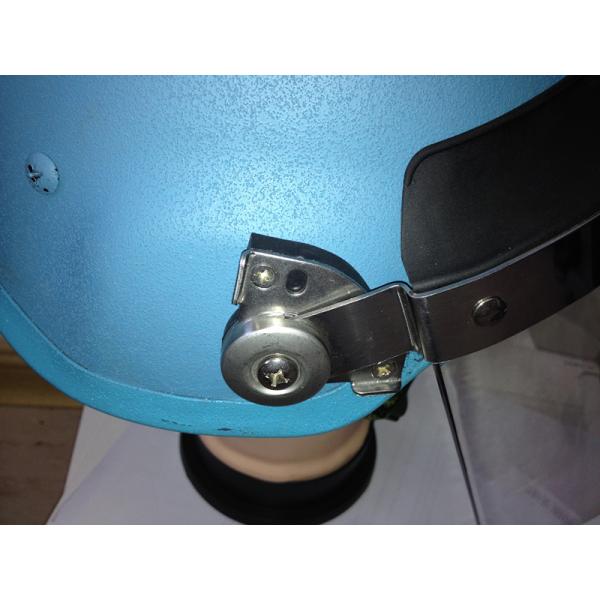 UN blue Stell Mich 2000 bullet proof helmet with visor for Military Police