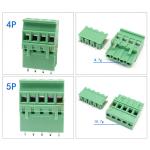 5.08mm Pitch PCB Screw Terminal Blocks Plug Straight Pin Header Horizontal
