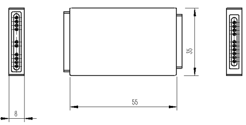 High Density CCWDM MUX CWDM Multiplexer 10 Channel To 18CH CCWDM