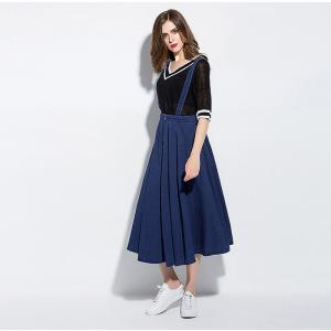 Quality Stunning modern style bandage long length denim skirts wholesale