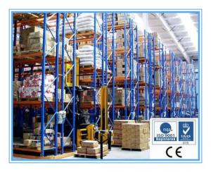 China Drive in / through industrial pallet racks , Cold room warehouse pallet racking shelving on sale