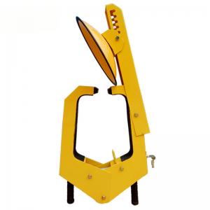 Quality Big Truck Suitable Anti Theft Sucking Disc Yellow Color Car Parking Lock Wheel Clamp wholesale