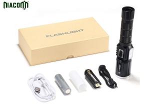 China USB Rechargeable Tactical Led Flashlight With CREE XML And Power Bank Function on sale