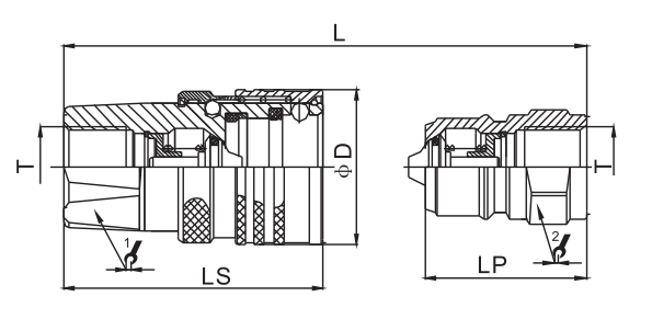 CB-TM close type hydraulic quick coupling