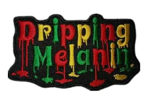 Felt background custom dragon design embroidery patches