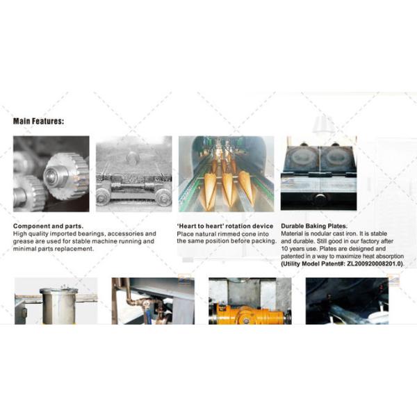 Commercial Automatic Cone Maker Machine Wafer Cup Making Machine 1.5hp