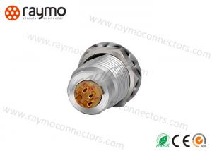 Quality Fixed Socket Panel Mount Connector Full EMC Shielding Chrome Plated Brass Material wholesale