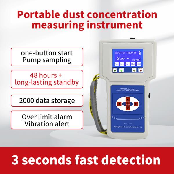 High Sensitivity Portable Dust Detector Dust Measuring Devices Particle Counter Meter