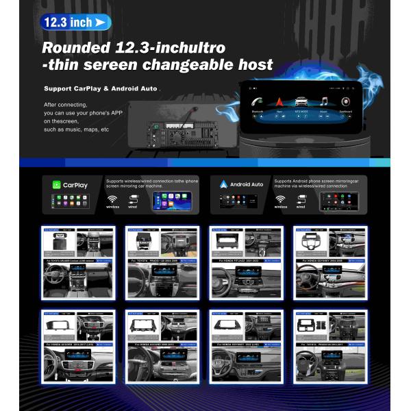 Qualcomm 12.3" Android Car Multimedia Navigation Player For Mercedes Benz 4.0 4.5 5.0