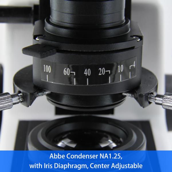 infinity Plan Achromatice Compound Optical Microscope 3W LED A12.1502 Backward Quadruple Nosepiece