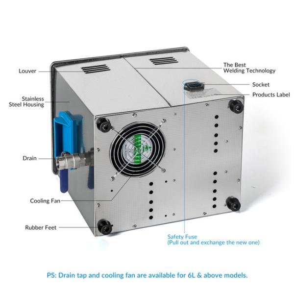 9L Ultrasonic Cleaning Machine , Hardware Industry Ultrasonic Parts Washer