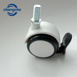 China Heavy Duty Retractable PU Caster Wheel For Hospital Bed Trolley on sale