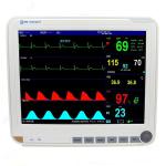 15 Inch Display Multi Parameter Patient Monitor with 6 Standard parameters: ECG,