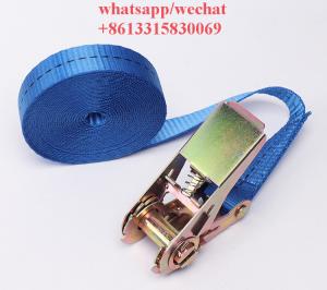 Quality High Quality Polyester Nylon Ratchet Strap Tie Downs Ratchet Lashing For Cargo Transporting wholesale