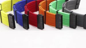 Sleeve Extension Power Supply Cable Kit 18AWG ATX 24P+ EPS 8-P+PCI-E8-P with Combs for PSU to Motherboard/GPU