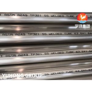 ASTM A249 TP321 Austenitic Stainless Steel Welded Condenser Tubes
