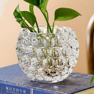 Quality Crystal Clear Home Decoration Glass Vase Lead Free Machine Pressed wholesale