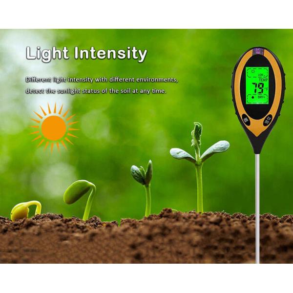 Soil Light Test Range 0-2000 PH Meter Moisture Tester for Potted Plants Gardens 4 in 1