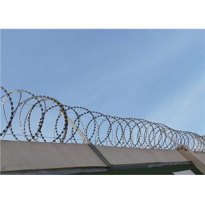 Buy cheap 450mm Hot Dipped Razor Barbed Wire Razor Tape Wire Anti Thief Army Security from wholesalers