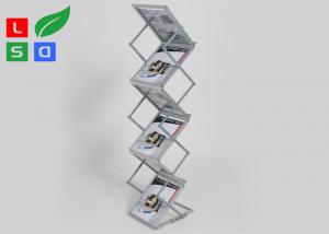 Quality 210x297mm A4 Foldable Brochure Stand Freestanding Brochure Holder wholesale