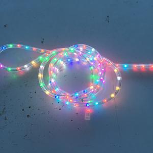China Synchronous RGB color changing high quality Christmas 50M roll decorating LED rope light CE ROHS with 4 function effect on sale