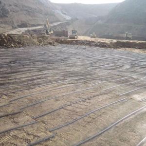 High Tensile Strength Plastic Uniaxial Biaxial Geogrid Mesh Reinforcement