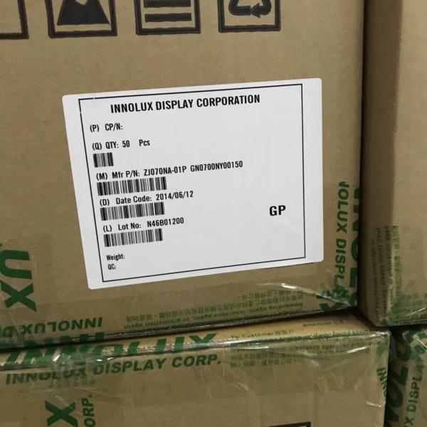 40 Pin Car Video Screen Monitor 7" 500CD/M2 1024*600 Pixels ZJ070NA-01P Innolux