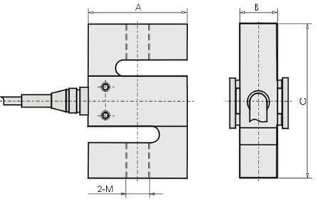 S Type Crane Scale Load Cell Alloy Aluminum Material IP67 Water Protection