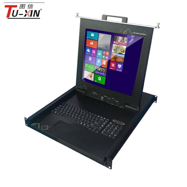 Cheap Usb Connect Port LCD KVM Drawer Super Clear Screen With 8 Port VGA Cable in TUXIN for sale