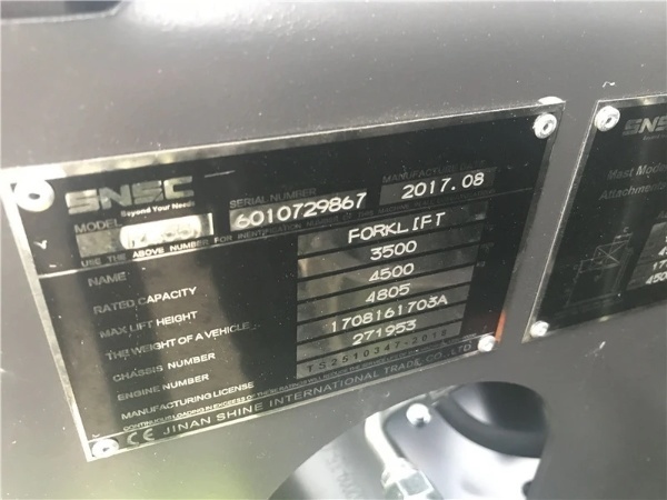 Nissan K25 Engine on Snsc Forklift FL35