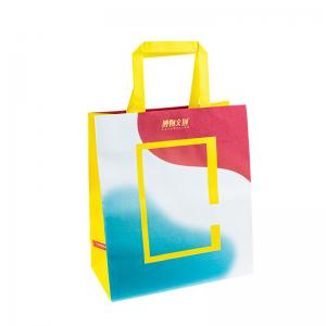 Quality Eco  8 Color Flexo Printing Personalized Paper Bags With Handles wholesale