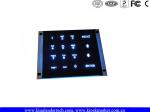 Waterproof illuminated numeric keypad , Panel mount keypad with 16 back-lit keys