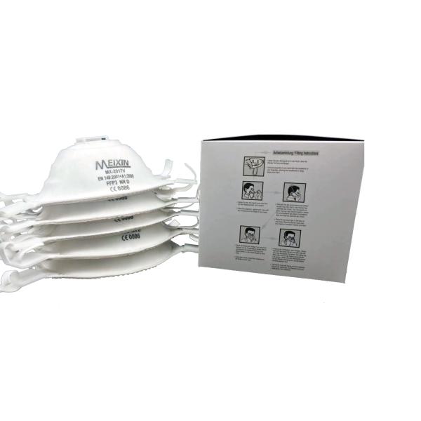 Flexible Sizing Disposable Particulate Respirator , Non Woven Fabric Mask