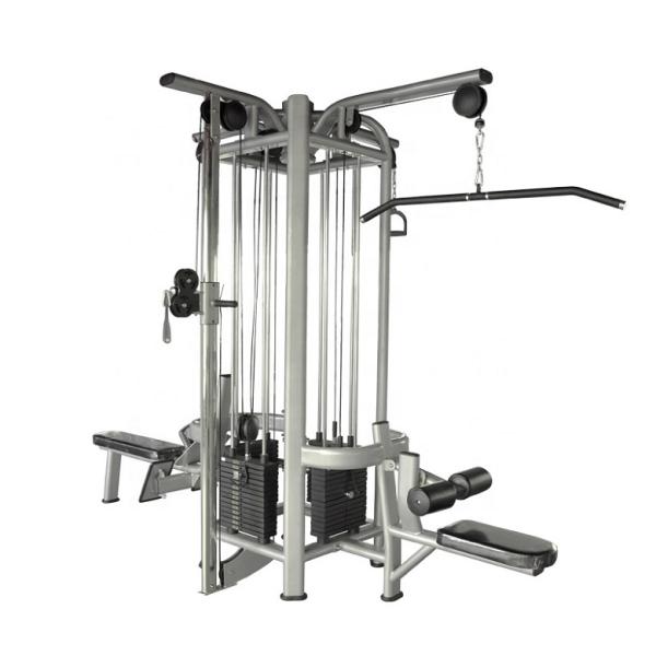 Commercial Gym Equipment Adjustable Pulley 4-Station Strength Training Cable Crossover