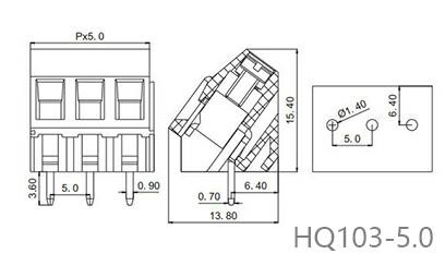 PA66 UL94V-0/5.0mm Screw Terminal Connector