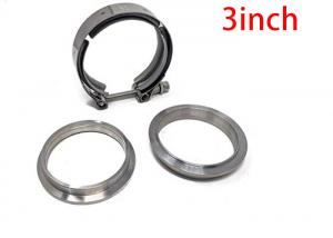 Quality 3 Inch V Band Clamp 2.0mm Stainless Steel Exhaust Parts With CNC Flanges wholesale